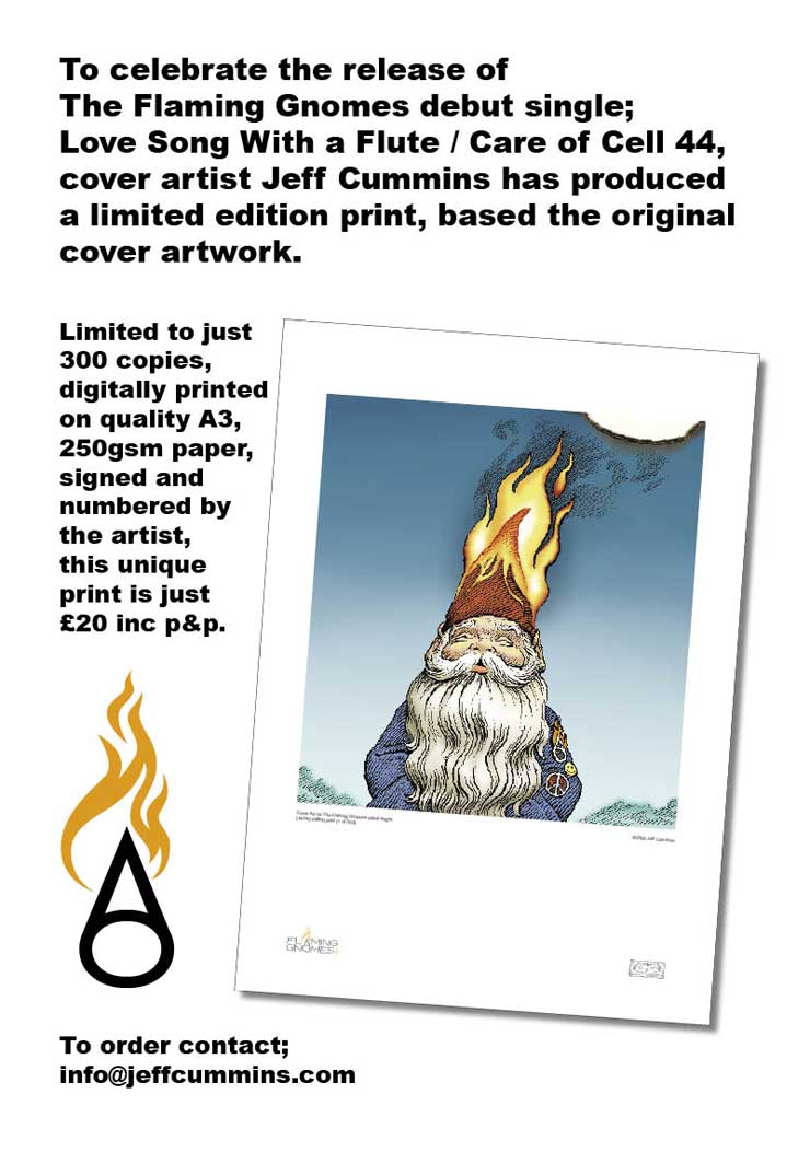 Jeff's Limited Edition Flaming Gnomes Print